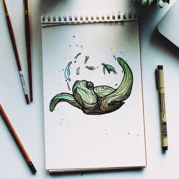 Скетч фломастеры