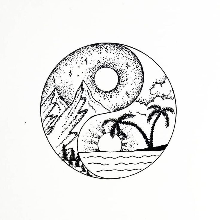 Красивые рисунки в круге