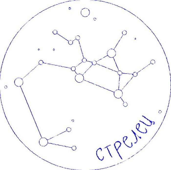 Стрелец Созвездие схема