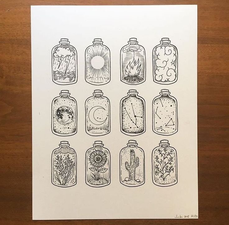 Небольшие рисунки для скетчбука