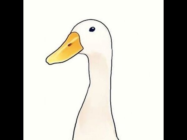 Гусь рисунок