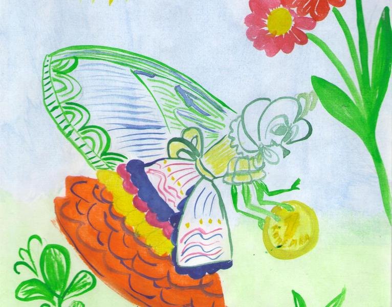 Рисунки детей Муха Цокотуха Чуковского