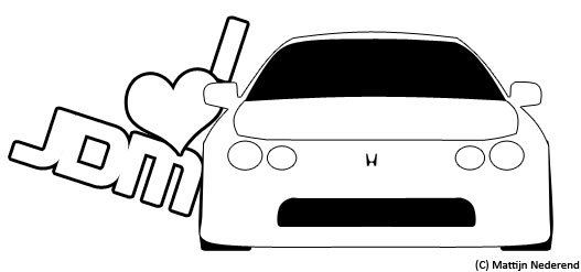 JDM рисунки карандашом