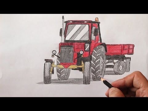 Нарисовать трактор МТЗ 80