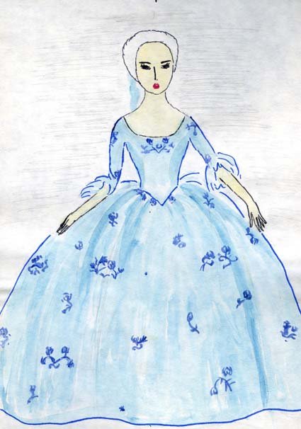 Барышня рисунок