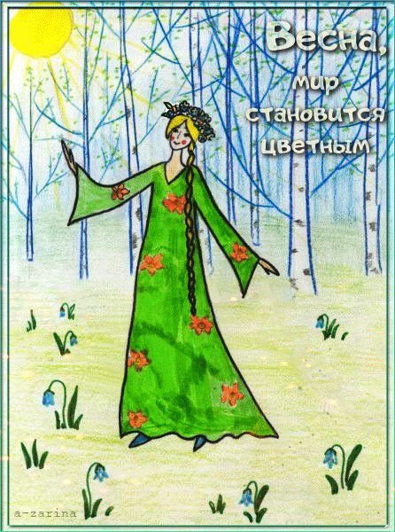 Рисунок на весеннюю тематику