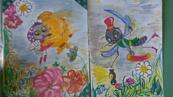 Рисунок к сказке Муха Цокотуха