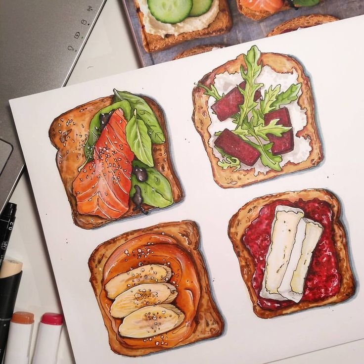 Рисунки для скетчбукаеда