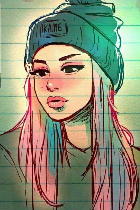 Красивые нарисованные девушки