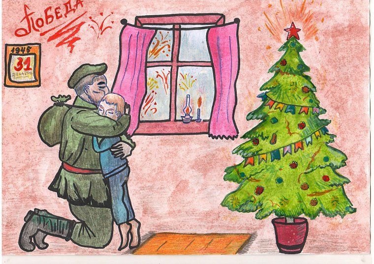 Рисунок на новогоднюю тему