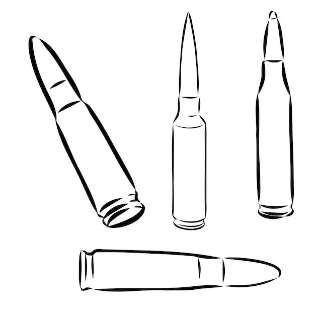 Пуля рисунок