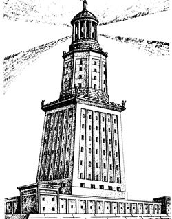Фаросский Маяк рисунок