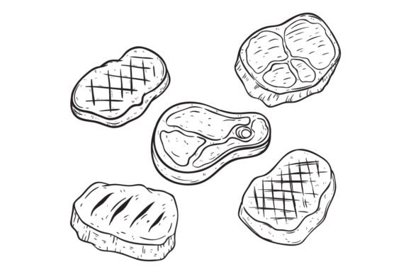 Нарисовать мясо