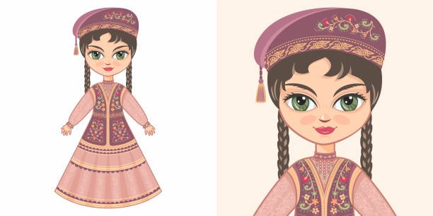 Кукла в татарском костюме девочка