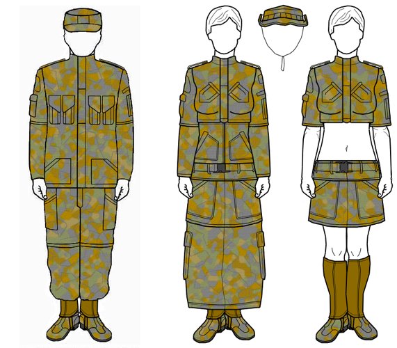 Военная форма нарисовать