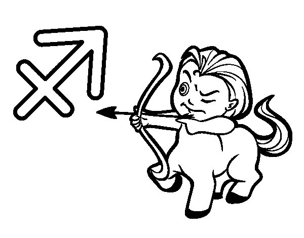 Знак зодиака Стрелец рисунок