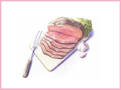 Нарисованный кусок мяса