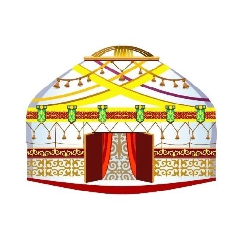 Казахская картина юрта