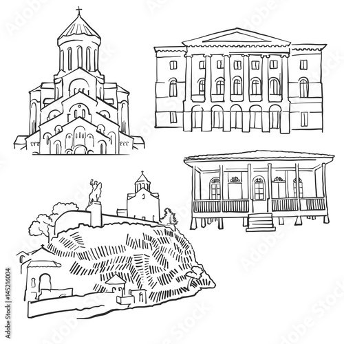 Рисунок о Тбилиси архитектуре