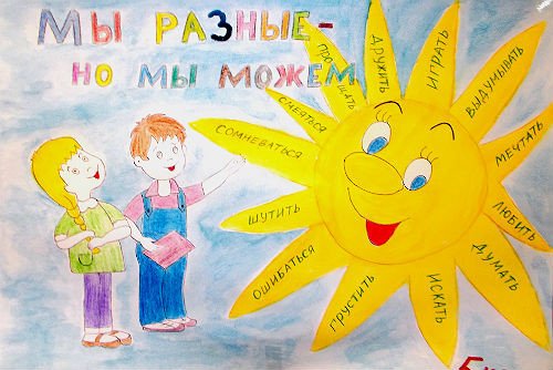 Рисунок на тему Дружба