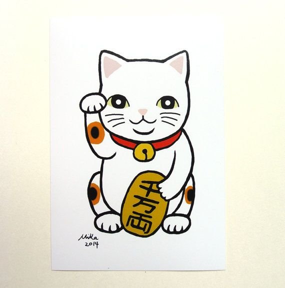 Maneki Neko рисунок