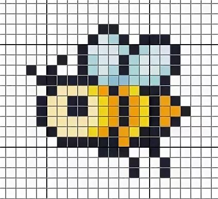 Пчела по клеткам