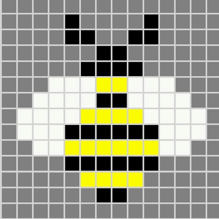 Пчела пиксель арт