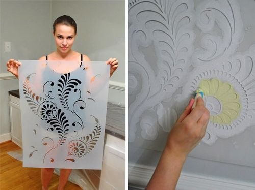 Трафарет для нанесения рисунка на стену