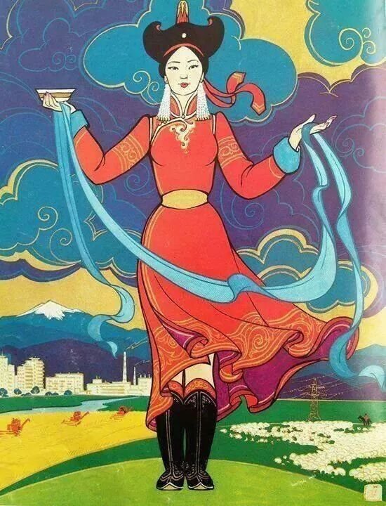 Картины в бурятском стиле