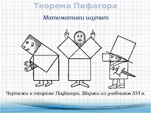 Шаржи на теорему Пифагора
