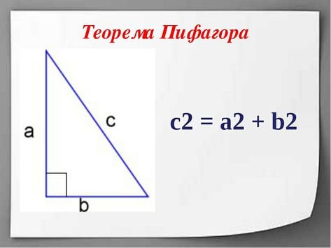 Теорема Пифагора формула ab2