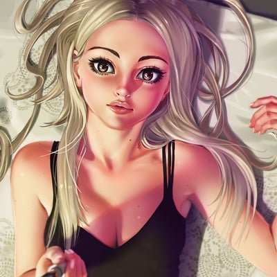 Красивая ава для девушки блондинки