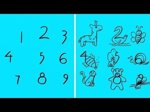 Рисунки из цифр