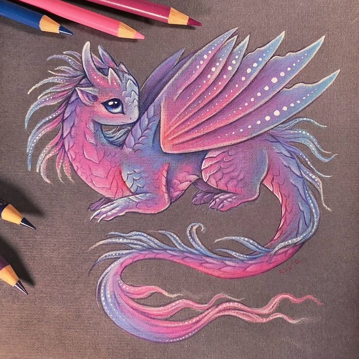 Alvia Alcedo рисунки драконы