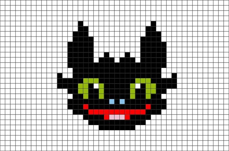 Пиксельные картинки по клеточкам маленькие