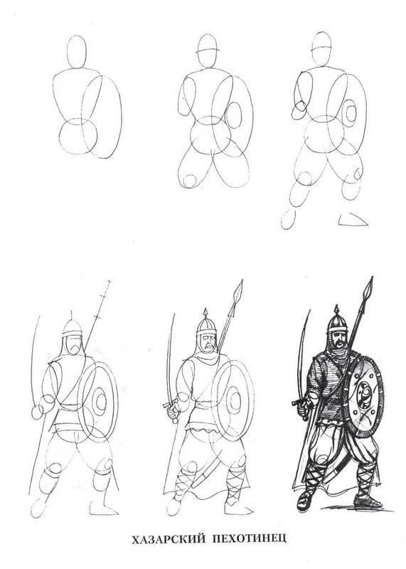 Богатырь рисунок