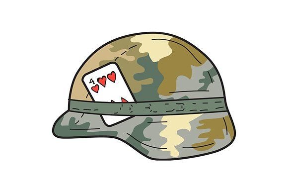 Мультяшный военный шлем