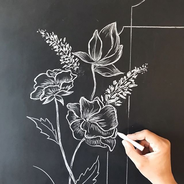 Рисунки мелом