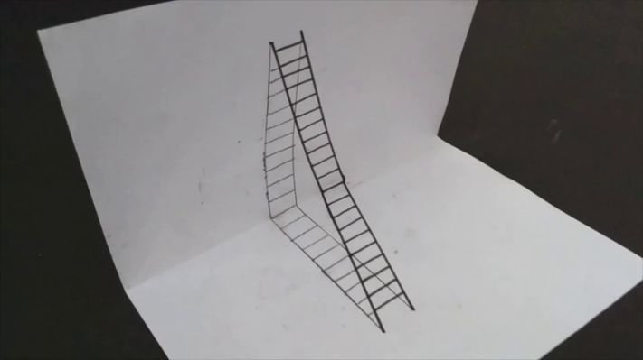 Иллюзия рисунок карандашом