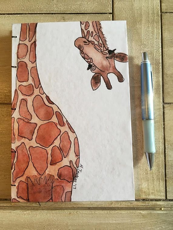 Рисуем маркерами жирафа