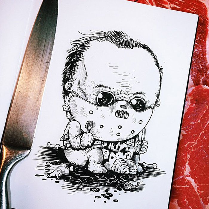 Страшные рисунки для срисовки