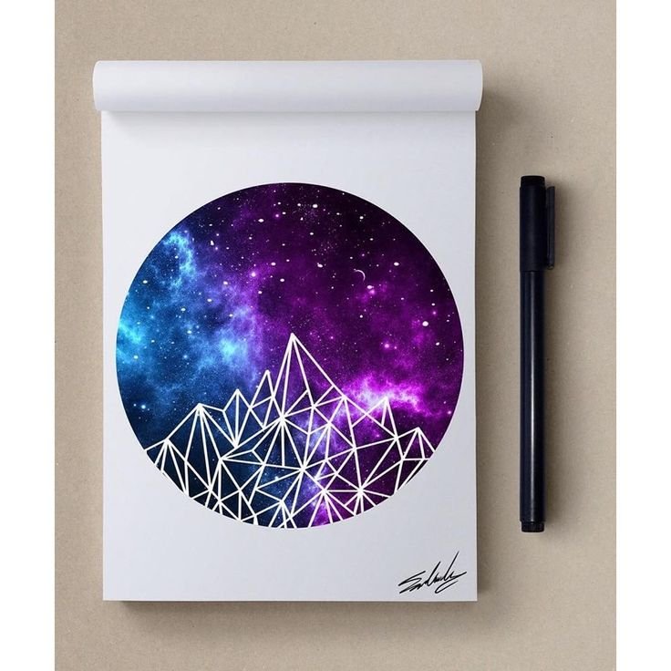 Космос акварелью
