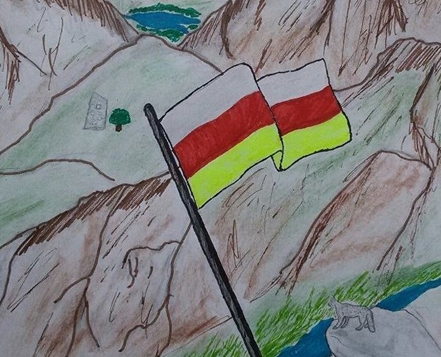 Кавказ рисунок