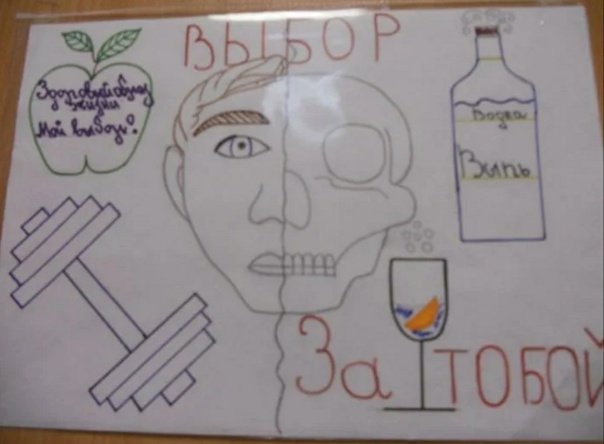 Рисунок нет алкоголю