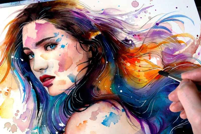 Обои девушка красиво красивая живопись art