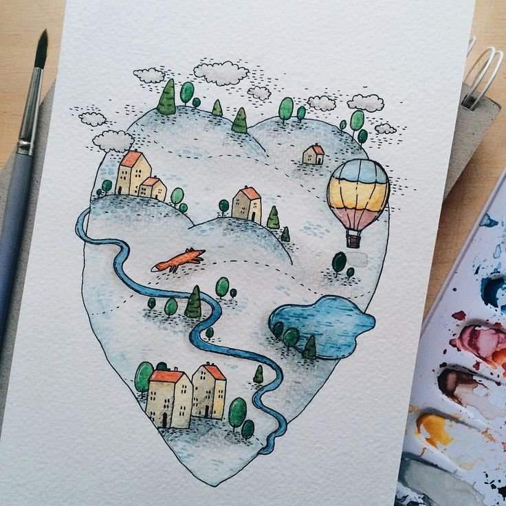 Рисунки для скетчбука