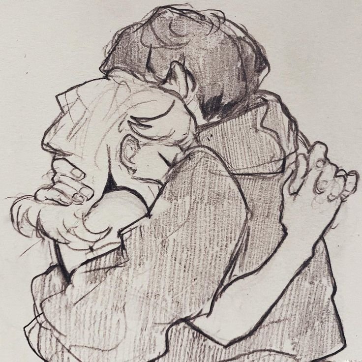 Влюбленные рисунок карандашом