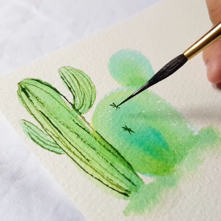 Рисование акварельными карандашами для детей