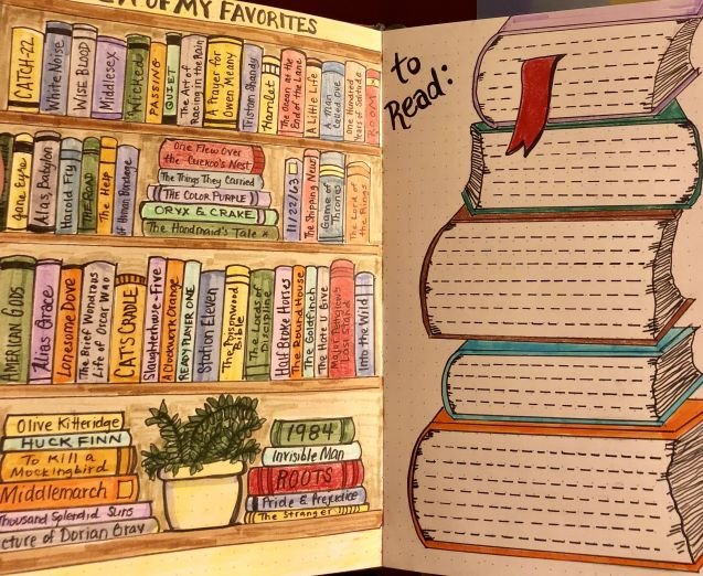 Книжная полка для ежедневника