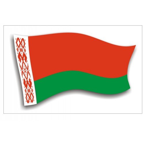 Флаг Белоруссии а4